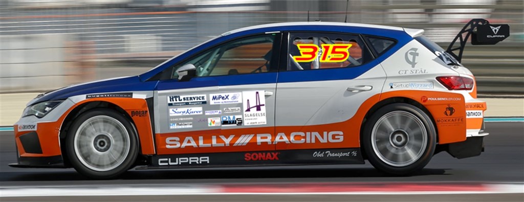 Bilen er en SEAT CUPRA i TCR-trim med 350 hk.
(Foto: Team Mikkel C)